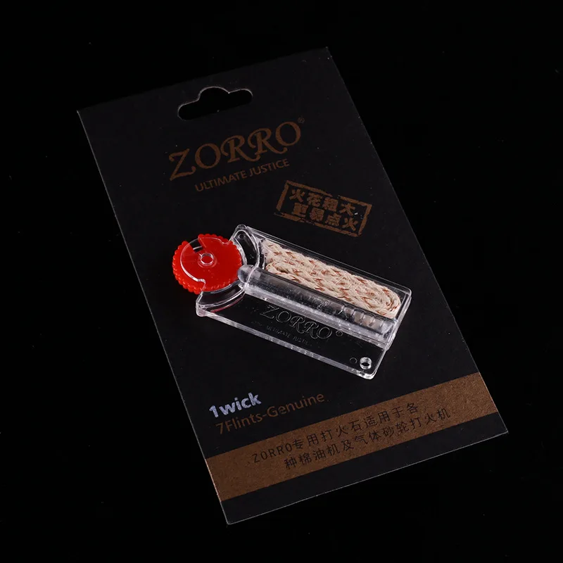 

1pack Zorro 7 Flint Stones for Zippo Kerosene Oil Lighter Replacement Dispenser 1 Wick Cotton Flintstone Lighter Accessories