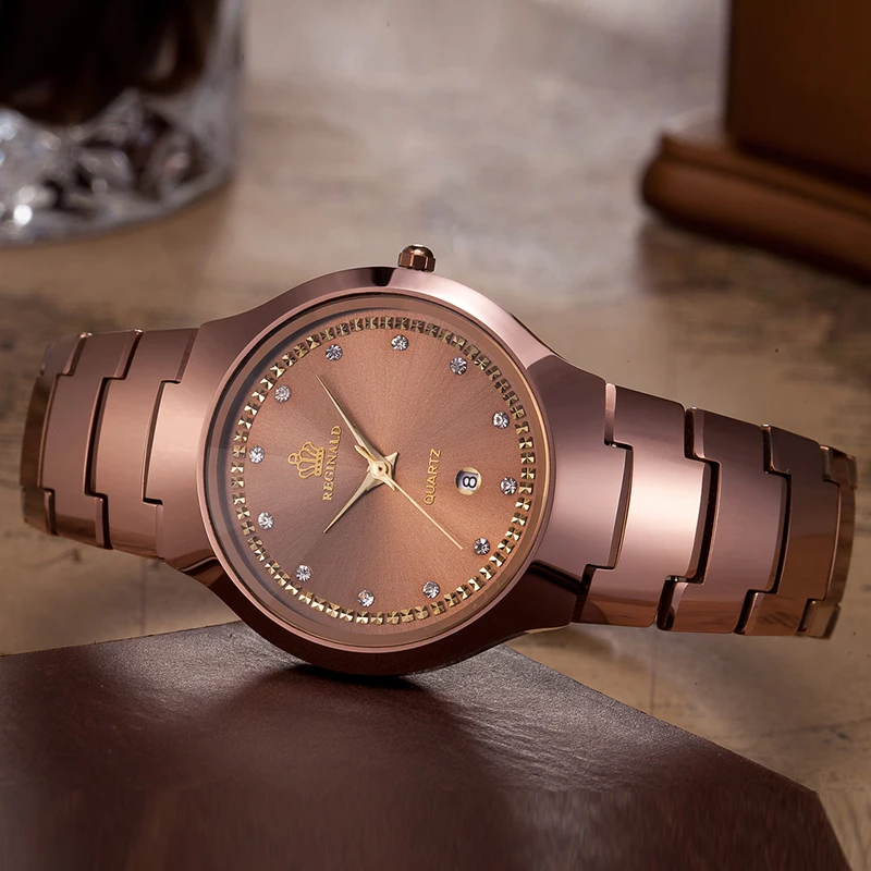 Relógios de Luxo de Alta Relógio de Pulso de Quartzo Marca Superior Reginald Qualidade Relógios Femininos Tungstênio Aço Montres Femmes Dames Horloge