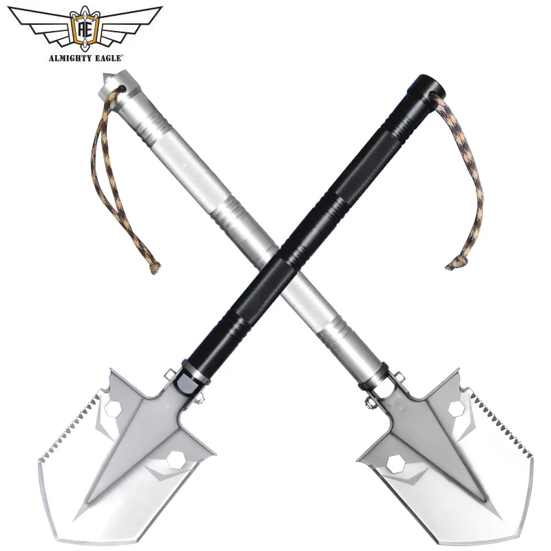Prix Aigle tout puissant en plein air MINI multifonctionnel pelle survie outil tactique pliant pelle Camping chasse femmes auto défense