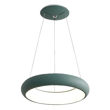 

Nordic modern minimalist metal art Pendant light Restaurant Bar Cafe creative Macarons hanging lamp acrylic lampshade droplight