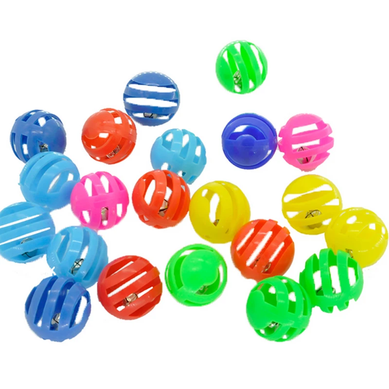 

Westrice Cat Toy Hot Sale Romantic Night Bell Color Plastic Balls Funny Playing For Pet Cats And Gogs Love Toys