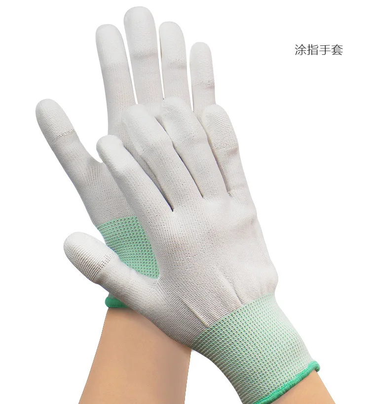 

1pair Antistatic Gloves Anti Static ESD Electronic Working Gloves pu coated palm coated finger PC Antiskid for Finger Protection