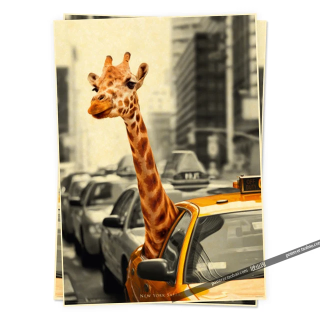 new york safari Humor posters retro poster vintage home decor ... new york safari Humor posters retro poster vintage home decor ...
