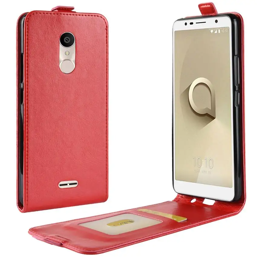 

Alcatel 3C Case Alcatel 3 5052D Case Luxury PU Leather Phone Case For Alcatel 3 5052D 5052A 5052Y Alcatel3C Screen Protector