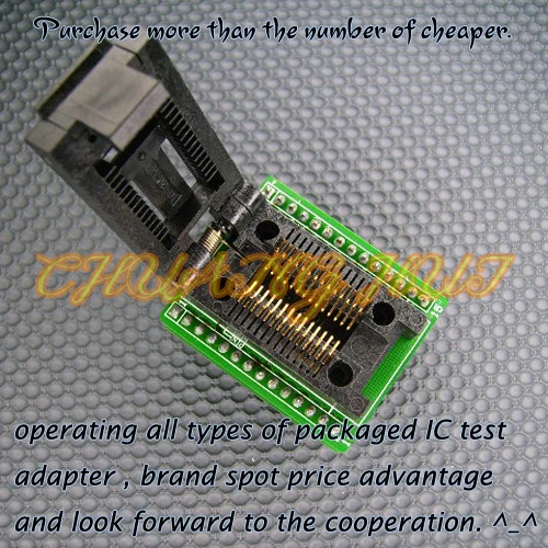 SOP28 адаптер SOP28 для DIP28 SOIC28 гнездо программатора кристаллов ИС адаптер (300mil); Новинка; высокое качество