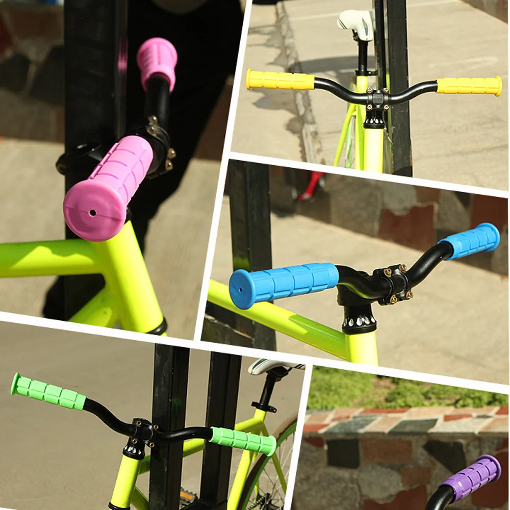 

1 Pair BMX MTB Bike Grips Mountain Bicycle Bike Handle Handlebar Soft Rubber Bar End Bicycle handlebar set Grips Rubber A30528