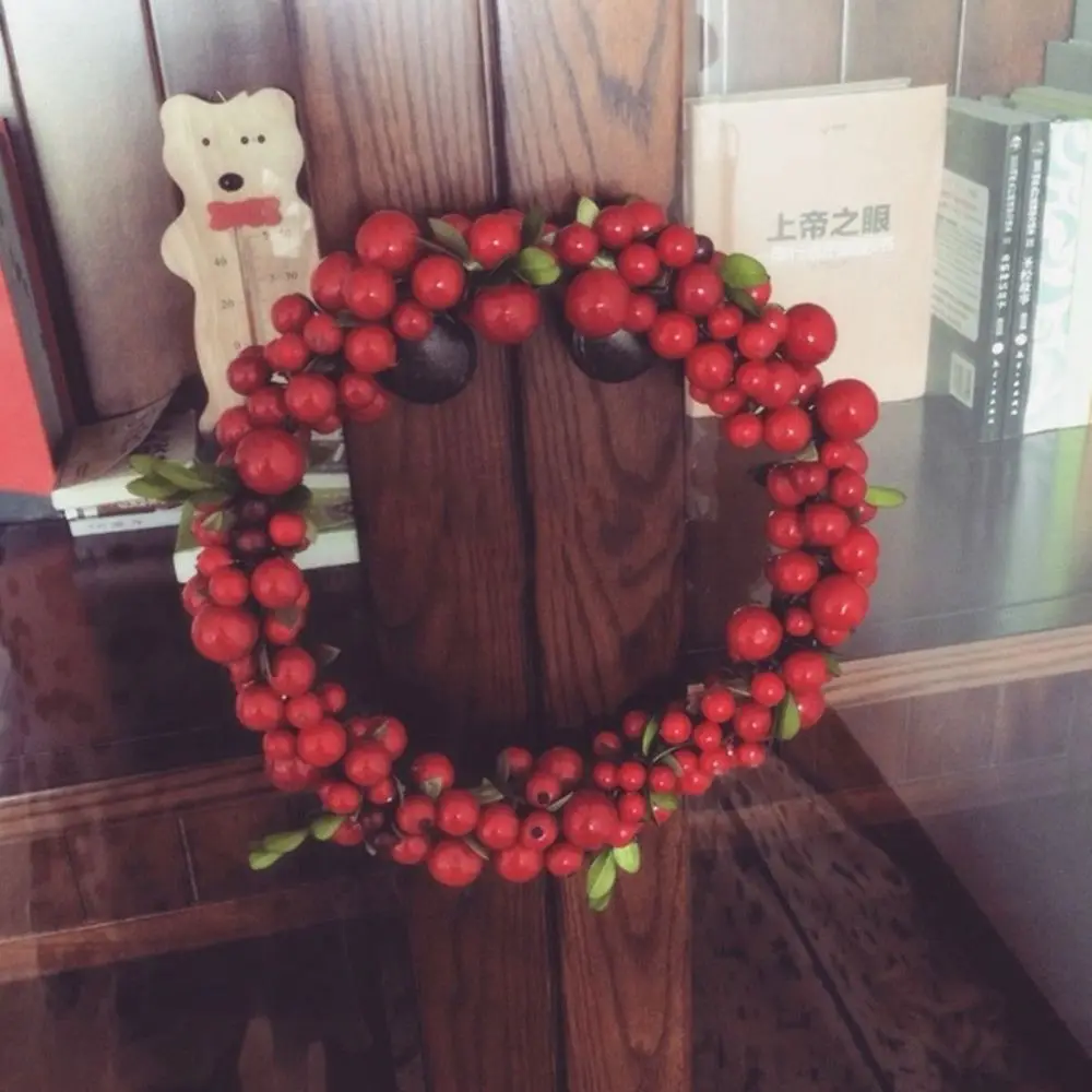 100 шт 8 мм Искусственные красные ягоды Холли вечерние рождественские украшения для дома