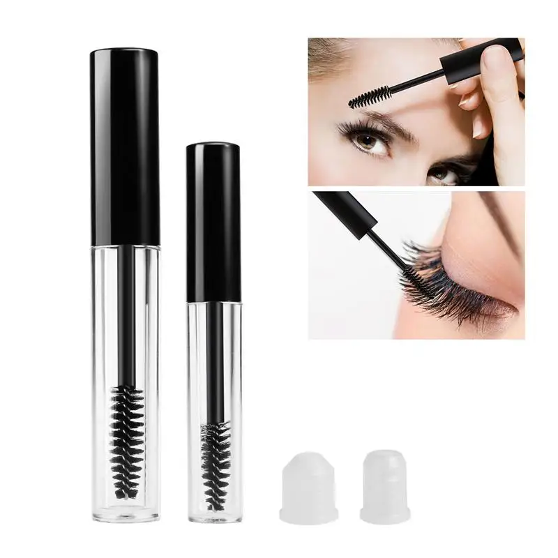 2pcs Empty Black Eyelash Tube Mascara Bottle Cream Vial/Container