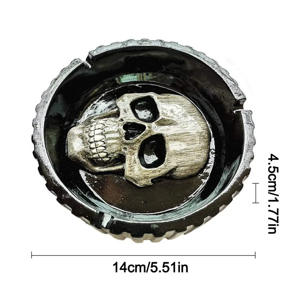 Пепельница в виде черепа Ретро Смола домашнее настольное украшение Европейский Американский стиль ремесла