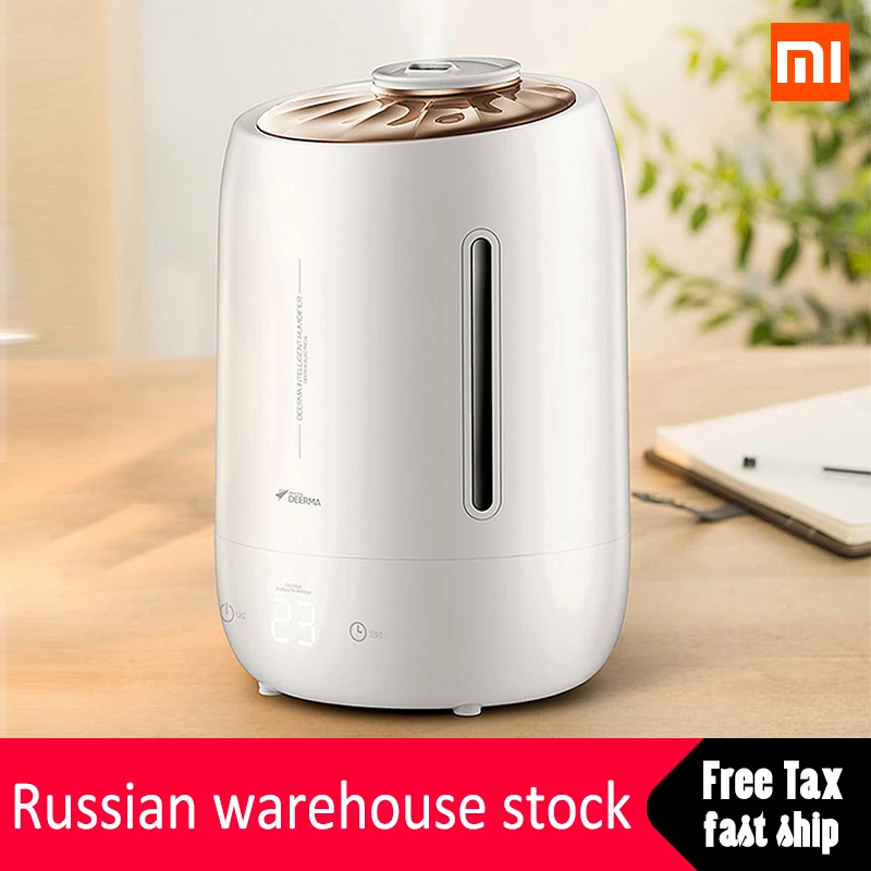 

Xiaomi Deerma F600 Air Humidifier Water Aroma Diffuser Oil Ultrasonic Fog 5L Mist Maker LED Touch Screen Timing Silent for Home