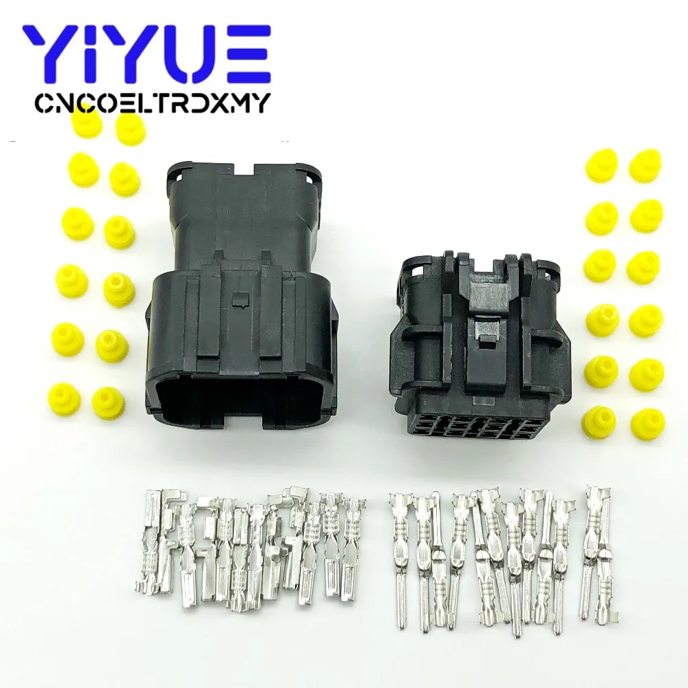 KET 5 Sets 12 Pin black Female Male Waterproof Electrical Wire Connector Plug Auto Connectors (2)