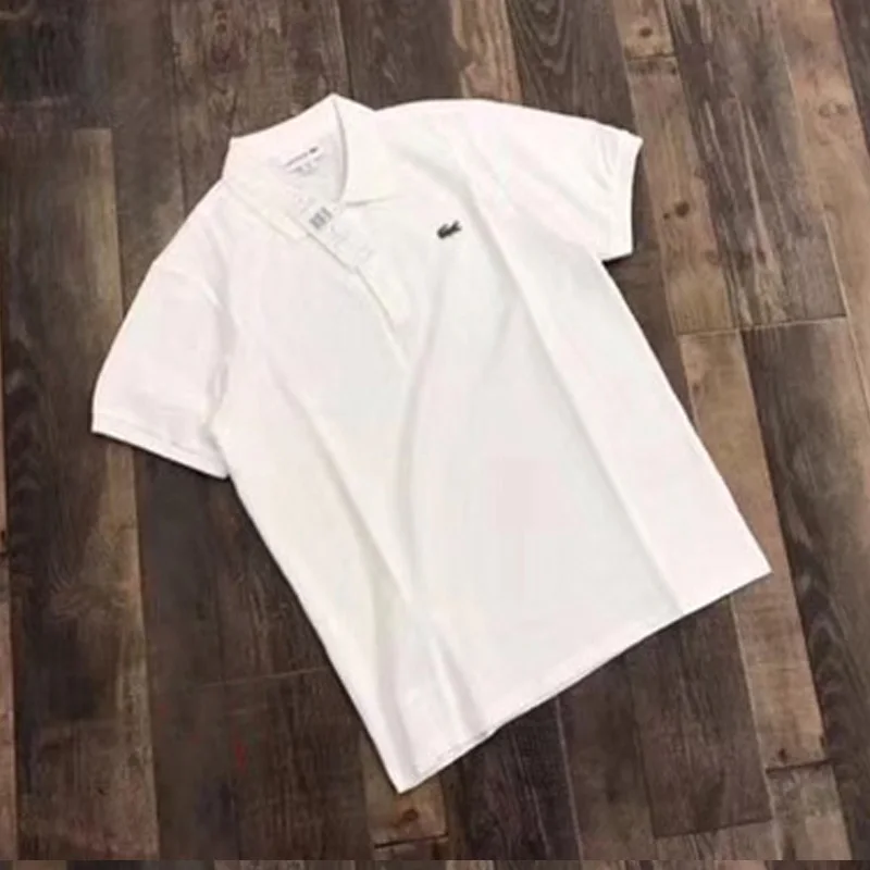 LACOSTE LEGEND Running Shirt Men Quick Dry Breathable T-Shirts Black Short Sleeve High Quality Pure Cotton LACOSTE LEGEND Running Shirt Men Quick Dry Breathable T-Shirts Black Short Sleeve High Quality Pure Cotton