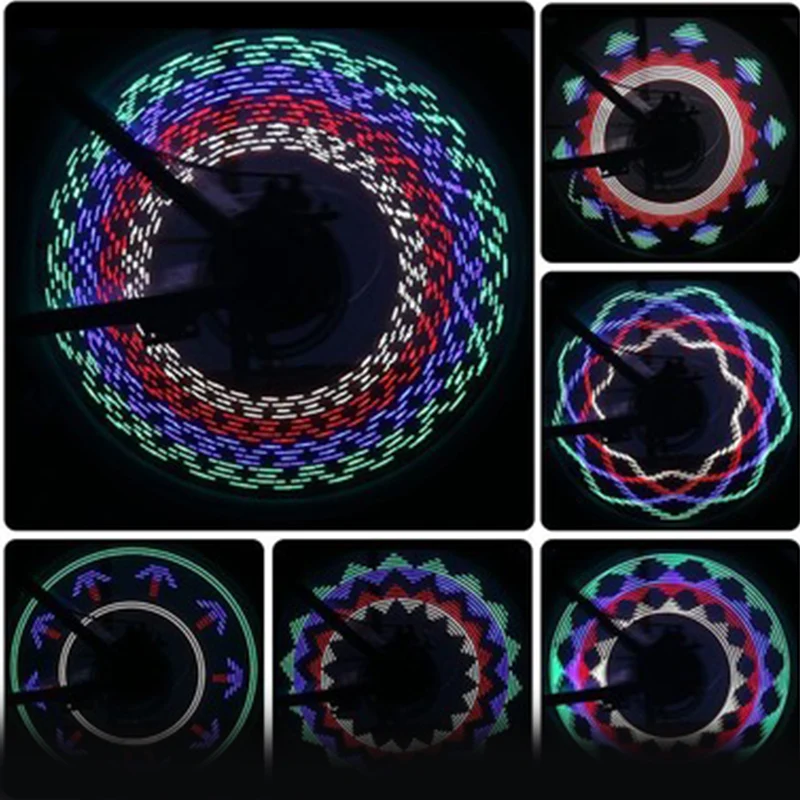 

14 LED Motorcycle Cycling Bicycle Bike Wheel Signal Tire Spoke Light 30 Changes 3 Modes Bicycle Spoke Light