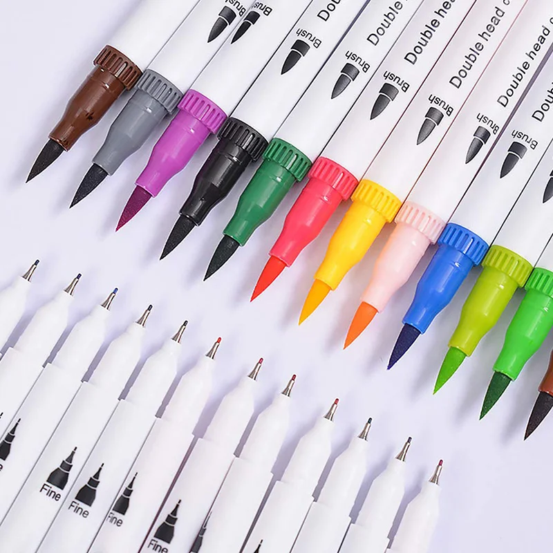 

12/24/36/48/72/100 Color Fine Line Pen Colour Pen Set Draw Mangas Anime Stationery 12/24/36/48/80 Color Graphic Design
