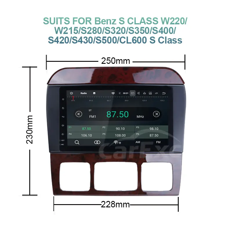 Sale 8 Inch Android 9.0 Octa Cores Car Radio Stereo Systemr For Mercedes Benz S320 S350 S400 W220 W215 S Class GPS Multimedia Carplay 31