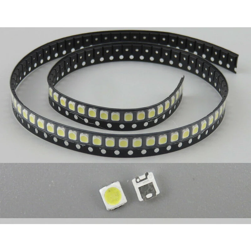 

TKDMR 100Pcs 3228 LED SMD Lamp Beads 3V 350mA for Samsung TV Backlight Strip Bar Repair TV best quality.Free shipping