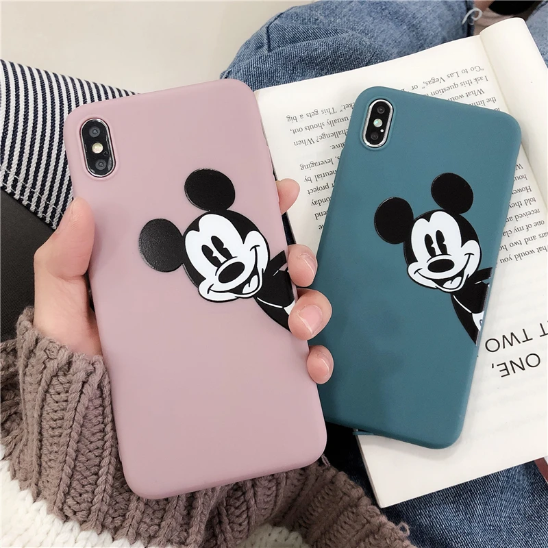 Cartoon Mickey Soft TPU Case for iPhone 6 6plus 7 8 7plus 8plus Phone x xs xr xmax Back Cover |