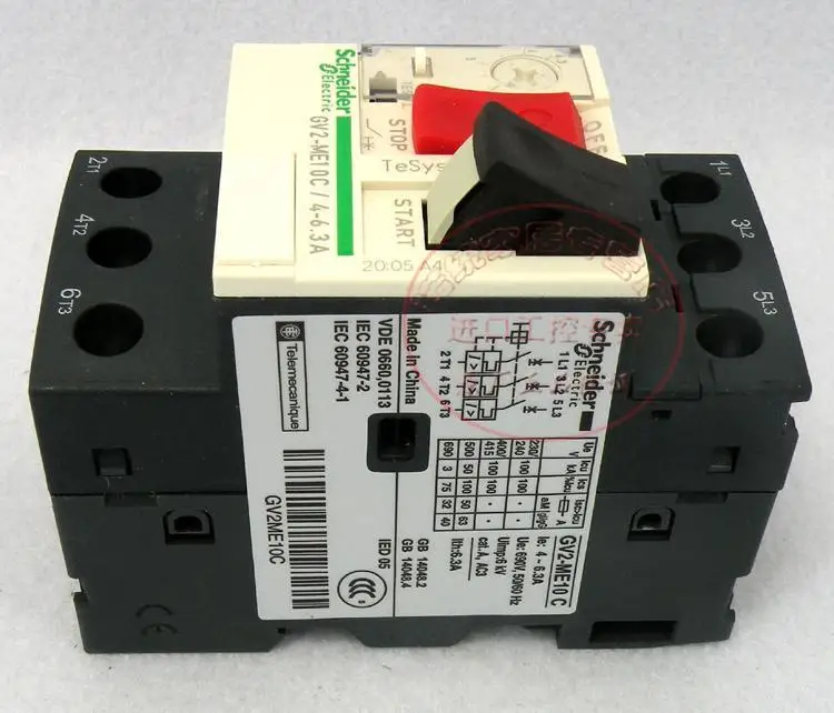 GV2-ME10C Schneider Motor Starter 4-6.3A Circuit Breakers