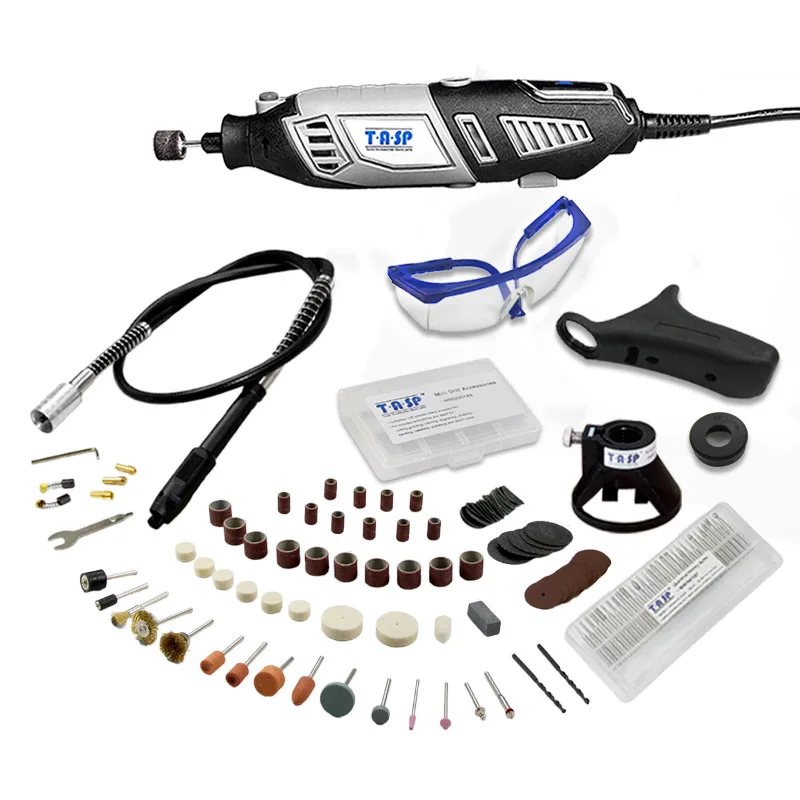

220V 170W Electric Mini Hand Grinder Drill Set Dremel Style Drilling Engraving Machine with Flexible Shaft and Accessories Set