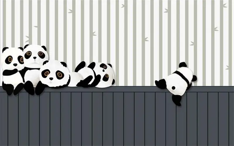 Personalizado 3d Foto Papel De Parede Quarto Dos Miúdos Panda