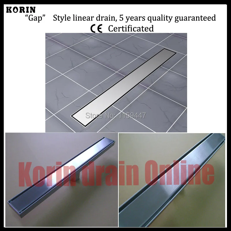 

1200mm "Smooth" Style Stainless Steel 304 Linear Shower Drain, Vertical Drain, Floor Waste, Long floor drain, Shower channel