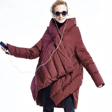 Зима, новая мода, Асимметричная Длина, индивидуальный дизайн, 90% белый утиный пух, высокое качество, женские пуховики gx1105