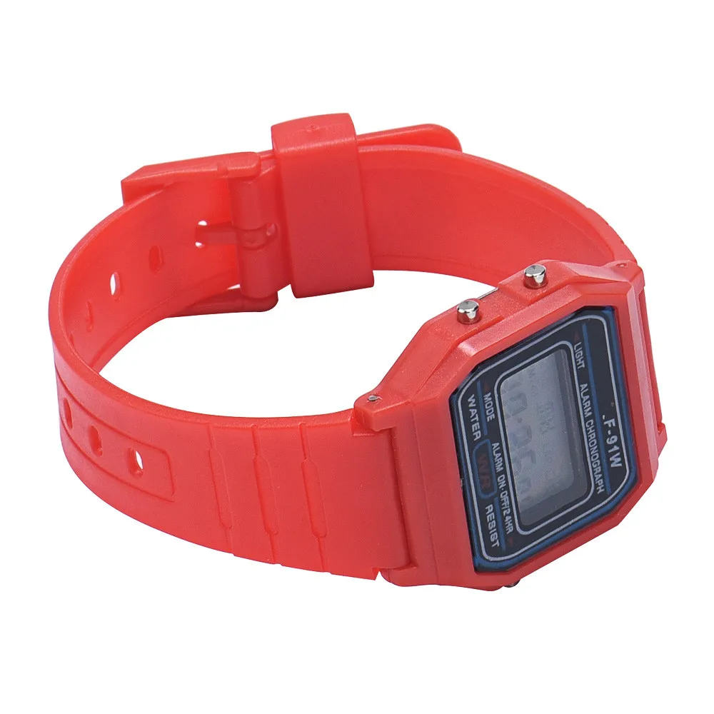 Для мужчин девушка светодиодный цифровой круглые резиновые кварцевые Спорт Мода Водонепроницаемый наручные часы дети мальчик и девочка