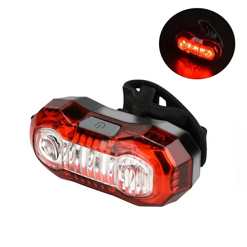 

5LED taillights flashing lights bike mountain bike taillights super bright red riding light