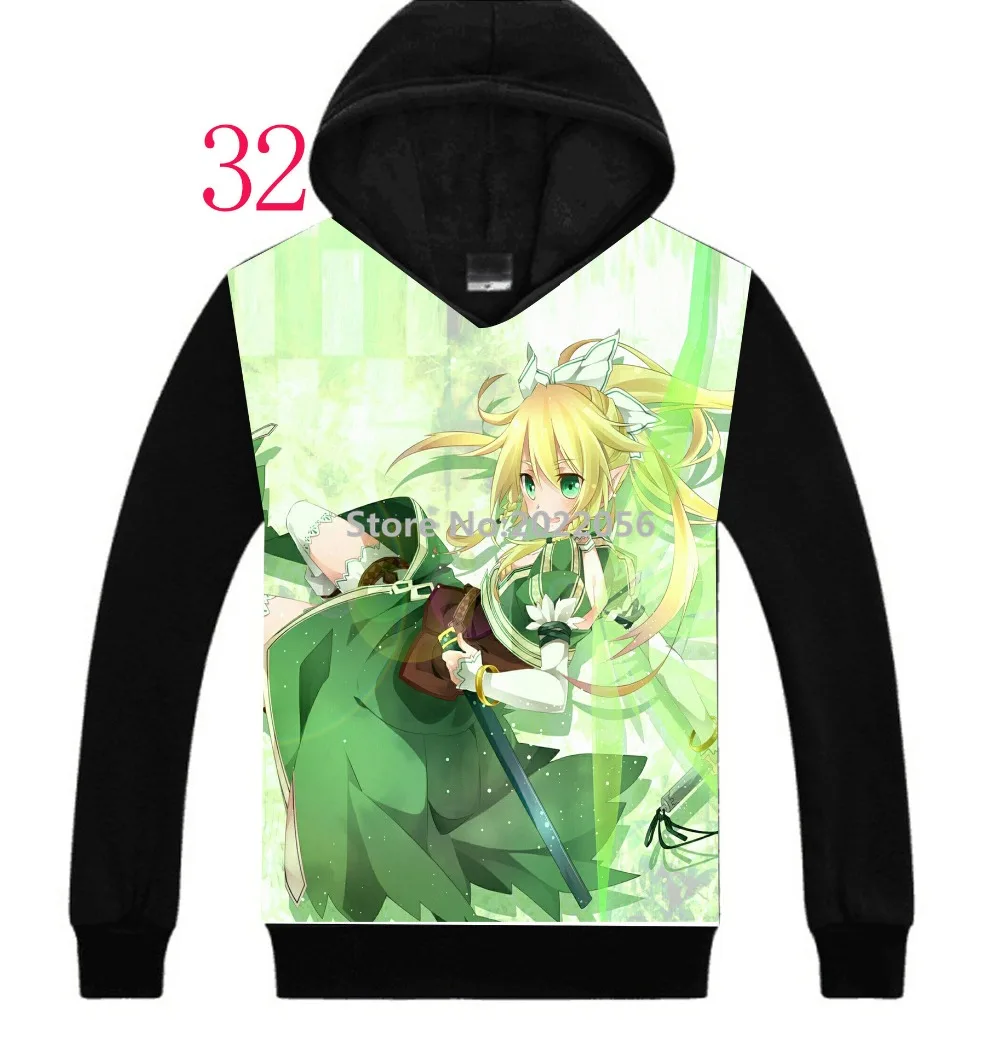 Free Shipping NEW Anime Manga Sword Art Online Hoodie Cosplay Sweatshirt Hoodies 32-in Hoodies 