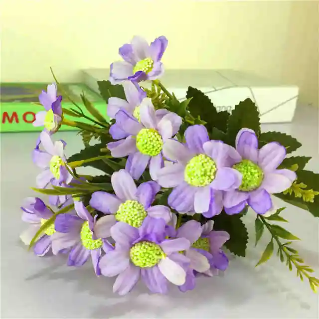 1 Bouquet mini Rose artificial flowers party home decor wedding