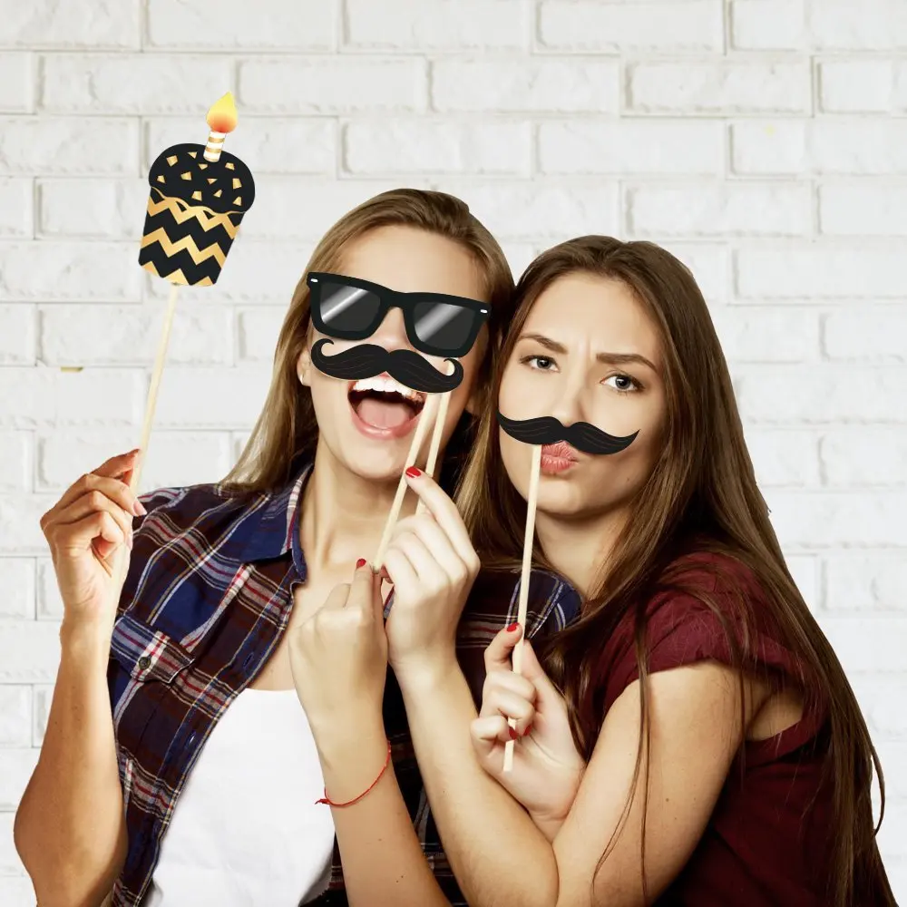 36Pieces-Photo-Booth-Prop-Man-Woman-style-30-Years-Moustache-Glass-Mask-30th-Birthday-gift-Funny (1)