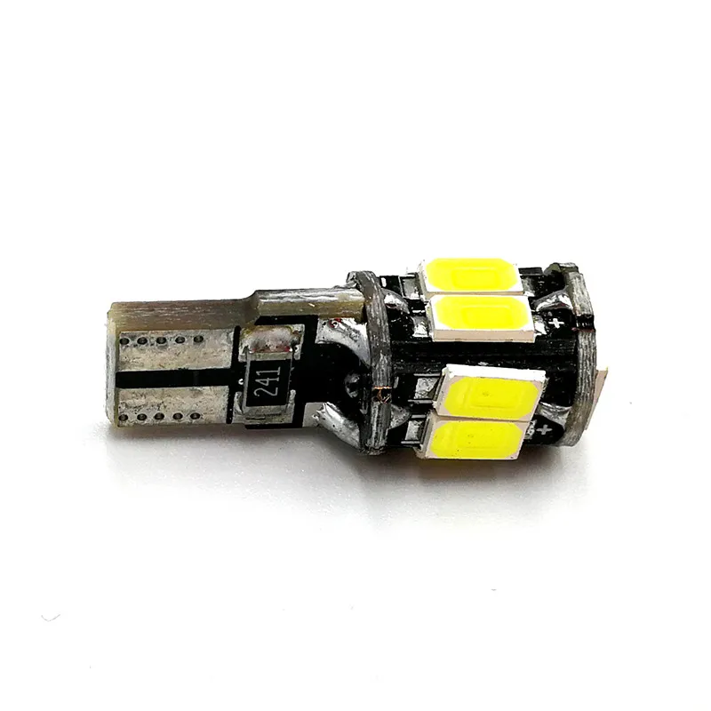Leites 500pcs Car Auto LED T10 194 W5W Canbus 10smd 5630 5730 LED Light Bulb led smd t10 canbus.05