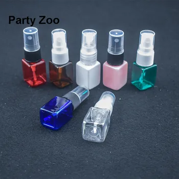 

500 x 10ml Small Square Sprayer Bottle PET Plastic Colorful Atomizer Jar Wholesale