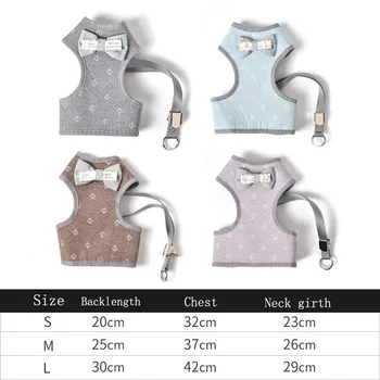 

Anchor Pattern Small Dog Harness Vest Adjustable Walking Halter Harness And Leash Set For Dogs Goods Chest Strap For Chihuahua