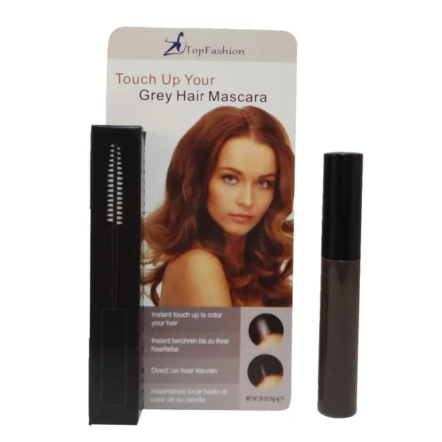 Dark Brown Cosmetic Temporary Cover Grey Hair Topfashion Touch Up Dark Brown Cosmetic Temporary Cover Grey Hair Topfashion Touch Up Brush In Makeup Color Mascara 8 5 Ml M9h
