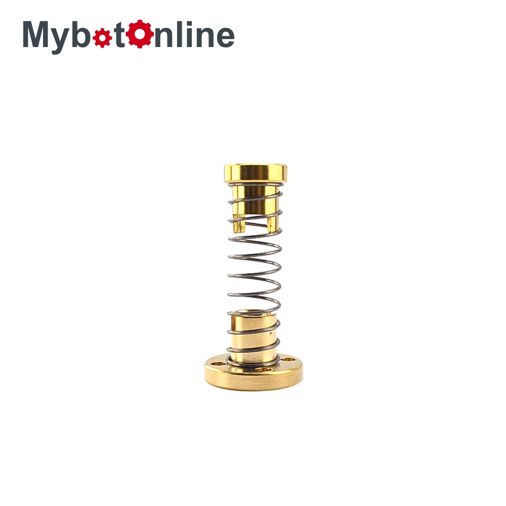 

T8 Anti Backlash Spring Loaded Nut Elimination Gap Nut 8mm Acme Threaded Rod Lead Screws for CNC 3D Printer Parts