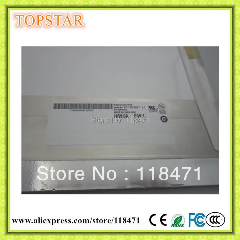 

Original Notebook display B170PW07 V1 17.0"LCDPanel for AUO 1440(RGB)*900 (WXGA+)