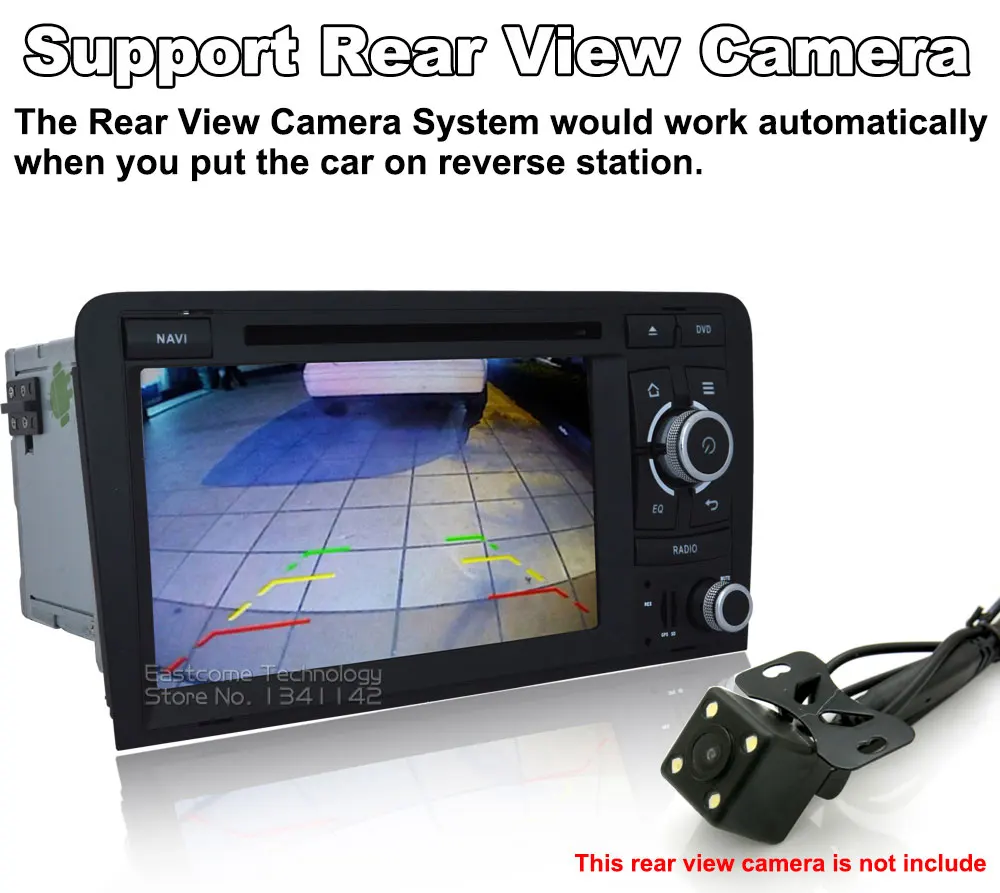 Top Octa Core 8 Core Android 6.0 Car DVD For AUDI A3 AUDI A3 S3 2003 2004 2005 206 2007 2008 2009 2010 2011 With Rear View Camera 11