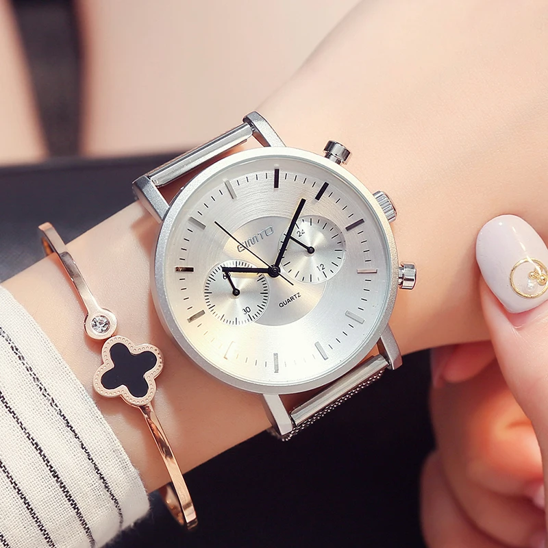 

GIMTO Brand Sport Women Watches Chronograph Military Ladies Lovers Quartz Watch Luxury Steel Female Male Clock relogio feminino