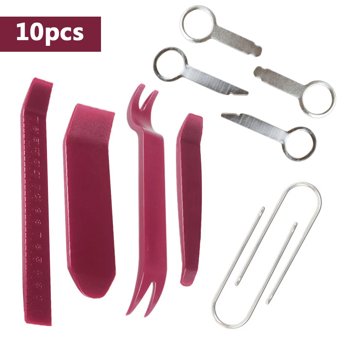 Car Stereo Installation Kits 10pcs Car Radio Removal Tool Car Radio Panel Door Clip Panel Trim