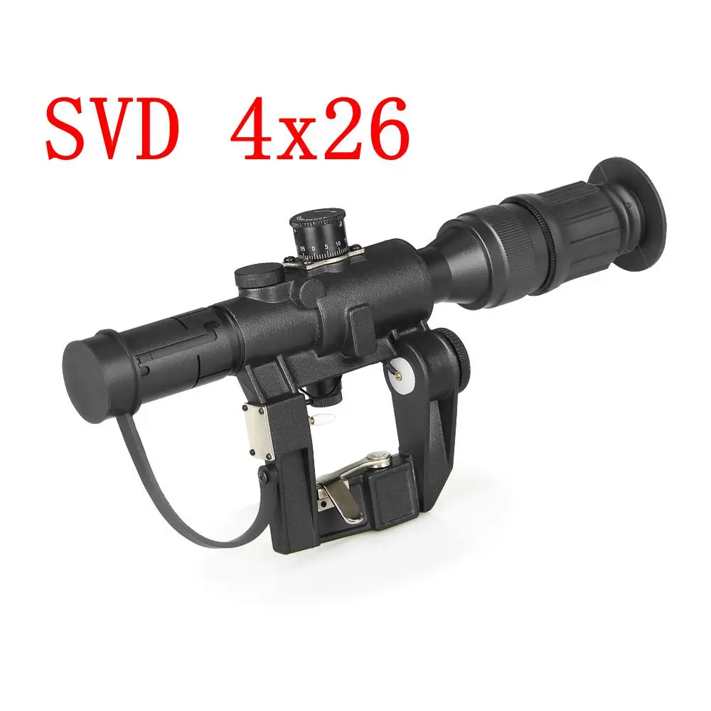 

Air Rifle PHANTOM Svd Red Illuminated Hunting AK Sniper Dragunov Riflescope 4x26 SVD Weapon telescope Sight Air Guns Riflescope