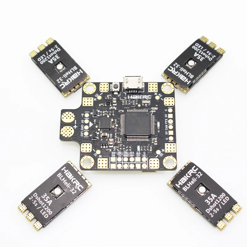 F4 Контроллер полета OSD интегрированный PDB 4 PcsBLHeli_32 Bit 35A 2-5 S ESC встроенный светодиодный для FPV Quadcopter RC