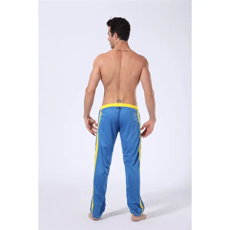 New Men Summer Fashion Striped Straps Breathable Fashion Sports Pants Casual Sweatpants Leisure Casual Men Long Pants #4R06 (9)