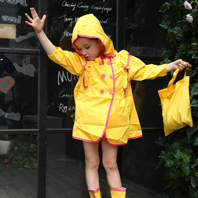 CHOICE FUN Fashion Waterproof Pvc Branded Children Yellow Pink Girls