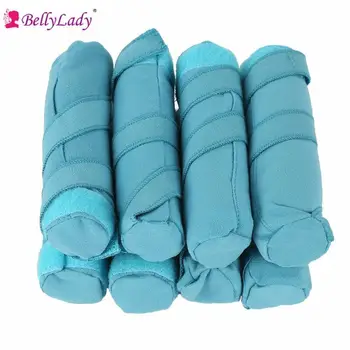 

BellyLady 8PCS Nighttime Hair Curlers Heat-free Long Hair Rollers DIY Curls Styling Kit