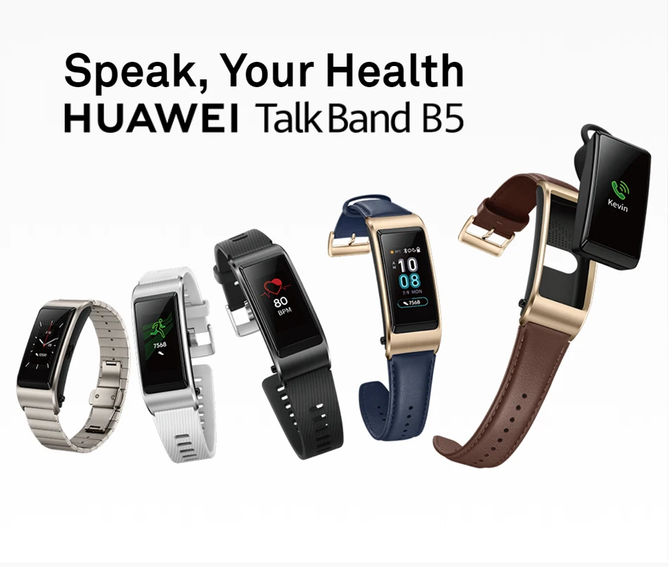 huawei Talkband B5 смарт-браслет | цветной экран здоровья браслет запястье Bluetooth гарнитура | полный сенсорный научный сон