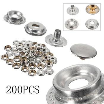 

Marine Snap Fasteners Canvas Silver 15mm Replacement Replaces Pack Kit 200Pcs