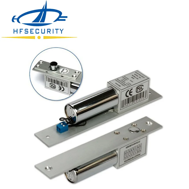 12v Small 2lines Electric Drop Bolt Lock Holding Force 1000kg Access