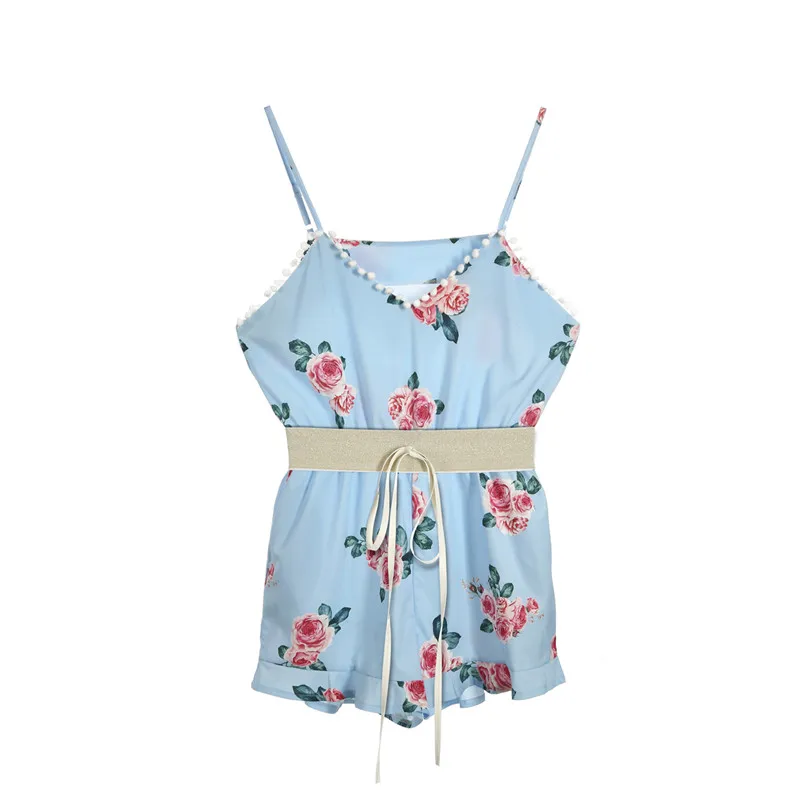 Новый Повседневное свободные глубокий v образным вырезом Playsuit Кружево до Для