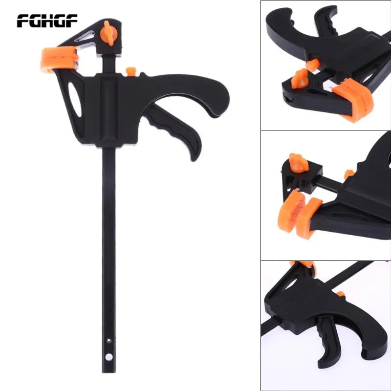 

Quick Ratchet Release Speed Squeeze Wood Working Clamp Clip Kit Spreader Gadget Tool DIY Hand Work Bar 4 6 8 10 12 18 24 30Inch